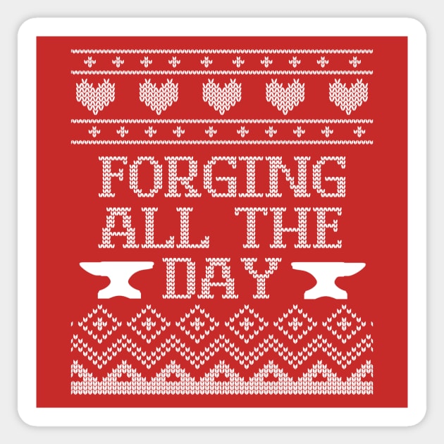 Ugly Forging Holiday Sweater design Sticker by Nice Surprise